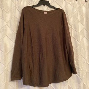Brown boat neck sweater - Chico's size 3